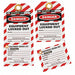Lockout Tag Black Red/White Vinyl PK10