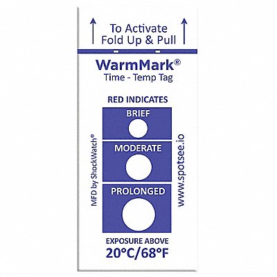 Temperature Indicator Label Heat PK100