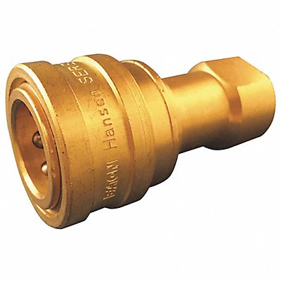 Brass Female Half/Valved 1 Inch Body