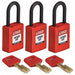 Lockout Padlock Nylon 1/2 W PK3