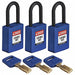 Lockout Padlock Nylon Bl 1-13/16 H PK3