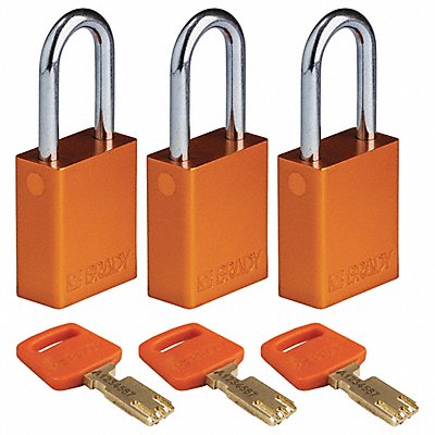 Lockout Padlock Al Open Shackel Org PK3