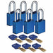 K7943 Lockout Padlock Alum. Bl Different PK6