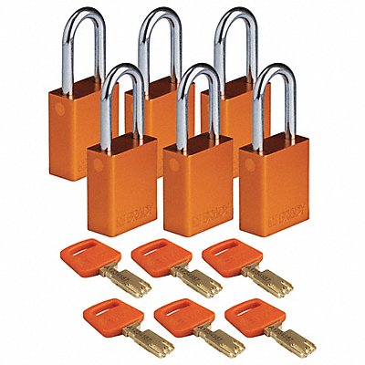 K7943 Lockout Padlock Al Org Key Different PK6