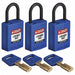 K7458 Lockout Padlock Nylon Bl PK3