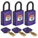 K7458 Lockout Padlock Nylon Purple PK3