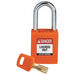 Lockout Padlock Orange 1-13/16 H Body