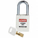 Lockout Padlock White 1-13/16 H Body