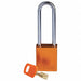 Lockout Padlock Orange 1-13/16 H Body