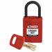 Lockout Padlock Red 1-21/32 H Body