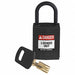 Lockout Padlock Black 1-21/32 H Body