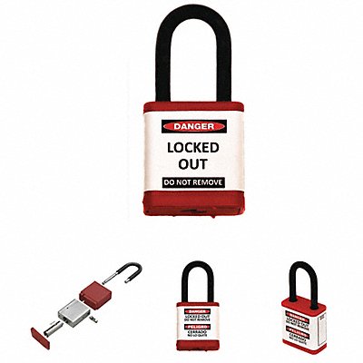 Lockout Padlock 1-1/2 Shackle Height