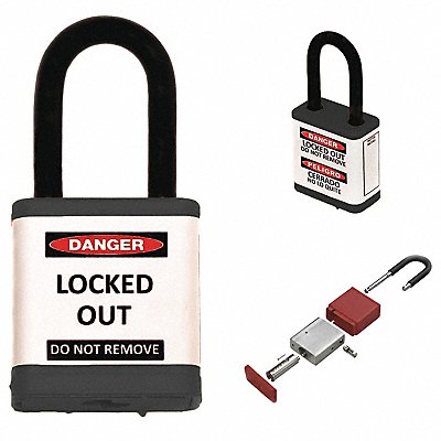 Lockout Padlock 1-1/2 Shackle Height