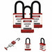 Lockout Padlock 1-1/2 H Shackle PK3