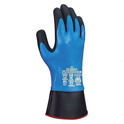 Coated Gloves Black/Blue XL PR