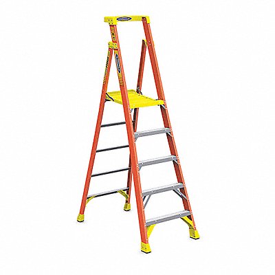 Platform Stepladder 8 ft H Fiberglass