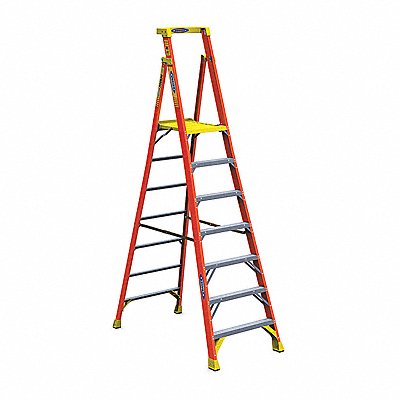 Platform Stepladder 10 ft H Fiberglass