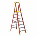 Platform Stepladder 10 ft H Fiberglass