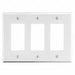 Rocker Wall Plate Stnd Wht 3Gng Smth Stn