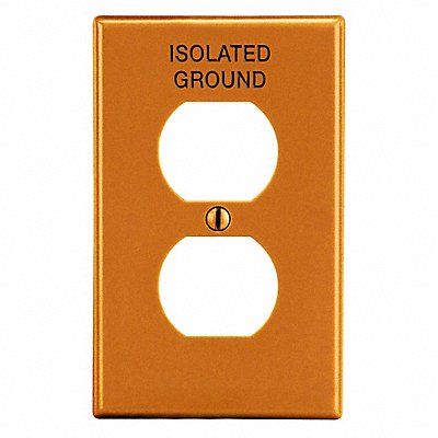 Duplex Receptacle Wall Plate Orange