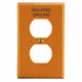 Duplex Receptacle Wall Plate Orange