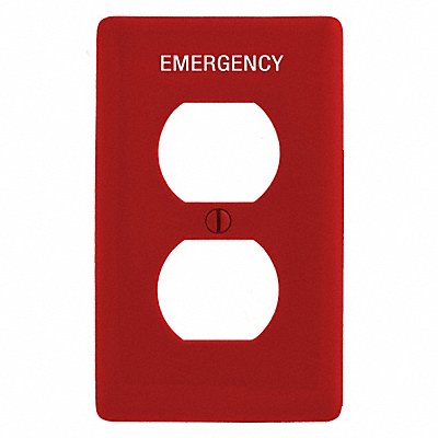 Duplex Receptacle Wall Plate Red