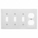 Toggle Switch Wall Plate White