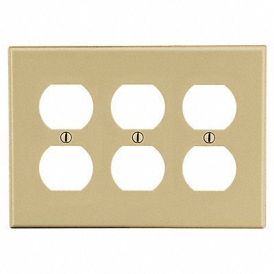 Duplex Receptacle Wall Plate Ivory