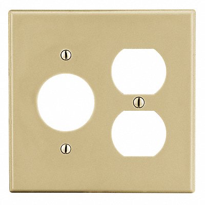 Duplex Receptacle Wall Plate Ivory