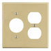 Duplex Receptacle Wall Plate Ivory