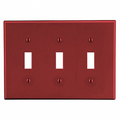 Toggle Switch Wall Plate Red