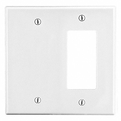 Rocker/Blank Wall Plate White