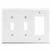 Toggle Switch/Rocker Wall Plate White