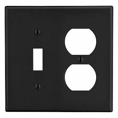 Duplex Receptacle Wall Plate Black