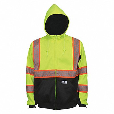 Hooded Sweatshirt Lime L Sz