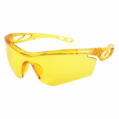 Safety Glass Amber Lens Half-Frame