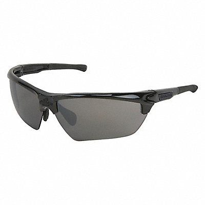 Safety Glass Black Lens Half-Frame