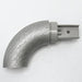 Left Handrail Return Brushed Silver