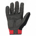 Leather Gloves Black/Red M PR