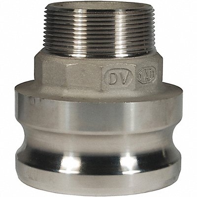 Cam and Groove Adapter 1-1/2  2 SS