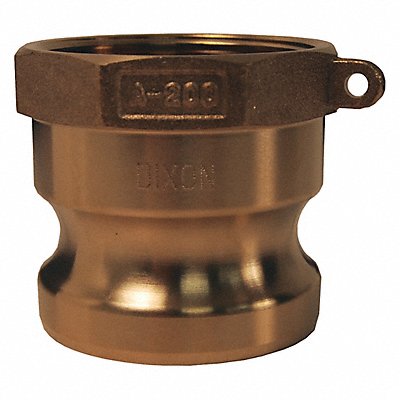 Cam and Groove Adapter 1-1/4 Brass