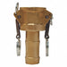 Cam and Groove Coupling 2-1/2 Brass