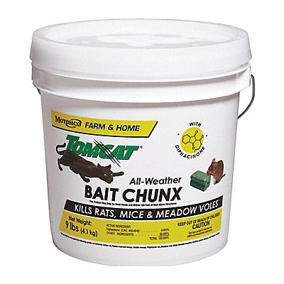 Rodenticide 9 lb Chunks Form