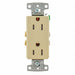 Receptacle 125VAC Ivory Flush Mounting