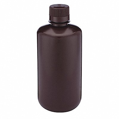 Bottle 216 mm H Amber 92 mm Dia PK6