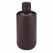 Bottle 216 mm H Amber 92 mm Dia PK6