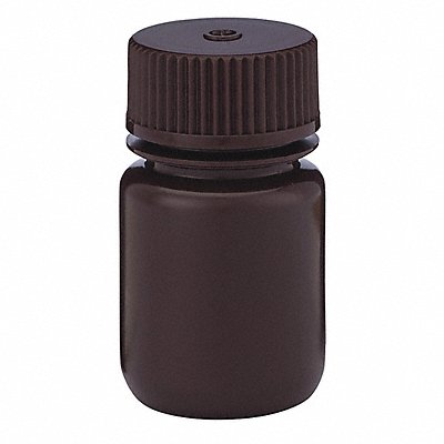 Bottle 63 mm H Amber 36 mm Dia PK12