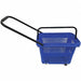 Rolling Hand Basket PP Blue 14 11/64 in