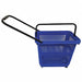 Rolling Hand Basket PP Blue 18 1/2 in