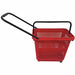 Rolling Hand Basket PP Red 18 1/2 in